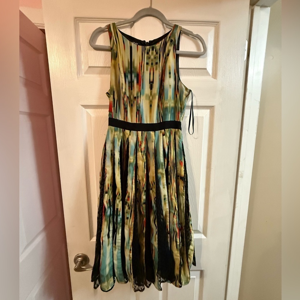Bebe Multicolor Sleeveless Midi Dress